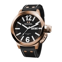 Buy T W Steel Canteen Gents Black Leather Strap Watch CE1021 online