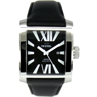 Buy T W Steel Gents Goliath 37mm Leather Strap Watch CE3005 online