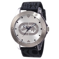 Buy Marc Ecko Mens Black Rubber Strap Silver Tone Dial Watch E09520G7 online