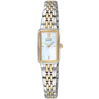 Buy Citizen Ladies Silhouette 2 Tone Steel Bracelet Watch EG2824-55D online