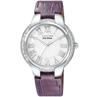 Buy Citizen Ladies Ciena Purple Leather Strap Watch EM0090-06A online