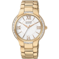 Buy Citizen Ladies Ciena Gold Tone Bracelet Watch EM0093-59A online