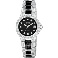 Buy Citizen Ladies Sawrovski Crystal Set Enamel Bracelet Watch EW0950-82E online