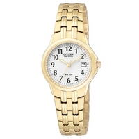 Buy Citizen Ladies Eco-drive Gold Tone Watch EW1542-59A online