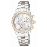 Buy Citizen Ladies Two Tone Diamond Chronograph Watch online