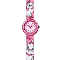 Buy Flik Flak Disneys Aristocats Marie Material Strap Watch FLN054 online