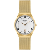 Buy Rotary Gents Mesh Gold Tone Bracelet Watch GB02613-21 online