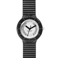 Buy Hip Hop Unisex Crystal Black Tie Strap Watch HWU0073 online