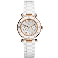 Buy Gc Ladies Mother of Pearl White Ceramic Bracelet Watch I42004L1 online