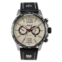 Buy Ingersoll Gents Arkansas Black Leather Strap Watch IN1816CH online