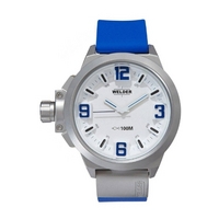 Buy Welder Gents White Dial Blue Rubber Strap Watch K22-904 online