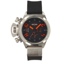 Buy Welder Gents Black Dial Black Rubber Strap Watch K24-3201 online