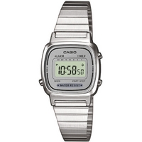 Buy Casio Mini Ladies Silver Tone Digital Watch LA670WEA-7EF online