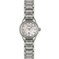 Buy Rotary Ladies Stone Set Silver Tone Bracelet Watch LB02601-07 online