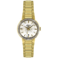 Buy Rotary Ladies Gold Tone Stone Set Watch LB02845-40 online