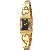 Buy Accurist Ladies Gold Tone Stone Set Watch LB1690B online