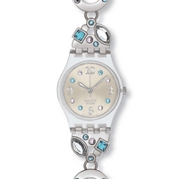 Buy Swatch Ladies Stone Set Bracelet Watch LK292G online