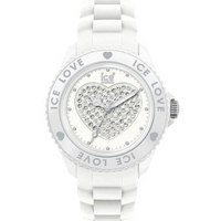 Buy Ice-Watch Ladies Love White Rubber Strap Watch LO.WE.U.S online