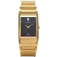 Buy Accurist Gents Diamond Dress Gold Tone Bracelet Watch MB594B online
