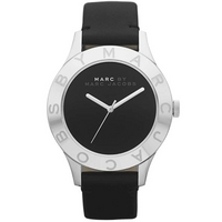 Buy Marc by Marc Jacobs Ladies Blade Black Leather Strap Watch MBM1205 online