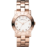 Buy Marc by Marc Jacobs Ladies Amy Rose Gold Tone Steel Bracelet Watch MBM3077 online