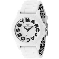 Buy Marc by Marc Jacobs Gents Sloane White Rubber Strap Watch MBM4005 online