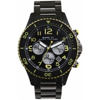 Buy Marc by Marc Jacobs Gents Marine Rock Diver Black Steel Bracelet Chronograph Watch MBM5026 online