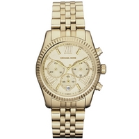 Buy Michael Kors Ladies Chronograph Gold Tone Steel Bracelet Watch MK5556 online