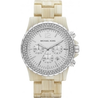 Buy Michael Kors Ladies Chronograph Plastic Strap Watch MK5598 online