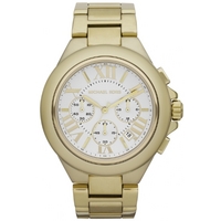 Buy Michael Kors Ladies Gold Tone Steel Bracelet Chronograph Watch MK5635 online