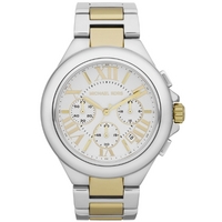 Buy Michael Kors Ladies Chronograph 2 Tone Steel Bracelet Watch MK5653 online