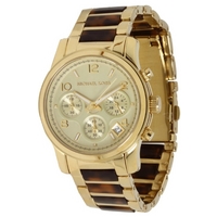 Buy Michael Kors Ladies 2 Tone Steel Bracelet Chronograph Watch MK5659 online