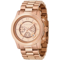 Buy Michael Kors Gents Rose Gold Tone Steel Bracelet Watch MK8096 online