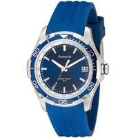 Buy Accurist Gents Blue Rubber Strap Watch MS860NN online