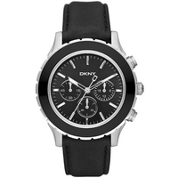 Buy DKNY Gents Sport Black Leather Strap Watch NY1515 online