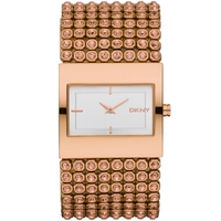 Buy DKNY Ladies Rose Gold Tone Steel Bracelet Watch NY8446 online