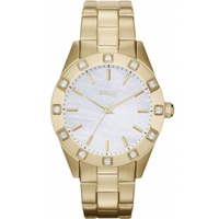 Buy DKNY Ladies Stone Set Gold Tone Bracelet Watch NY8661 online