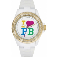 Buy Pauls Boutique Ladies Luna White Rubber Strap Watch PA005WHGD online