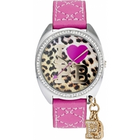 Buy Pauls Boutique Ladies Paris Pink Leather Strap Watch PA006PK online