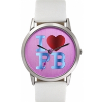 Buy Pauls Boutique Ladies Mia White Leather Strap Watch PA013WHSL online