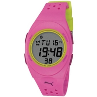 Buy Puma Ladies Faas 250 Digital Pink Resin Sport Strap Watch PU910942004 online