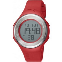 Buy Puma Gents Loop Steel Digital Red Resin Sport Strap Watch PU910981006 online