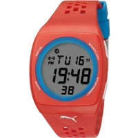 Buy Puma Gents Faas 300 Digital Red Resin Sport Strap Watch PU910991007 online