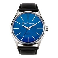 Buy Ben Sherman Gents Blue Dial Black Leather Strap Watch R774 online