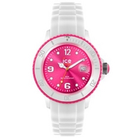 Buy Ice-Watch Ladies Sili White Rubber Strap Pink Dial Watch SI.WP.S.S.12 online