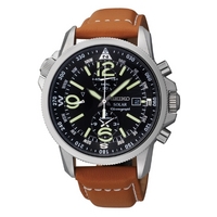 Buy Seiko Gents Solar Powered Chronograph Watch SSC081P1 online