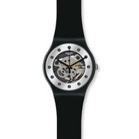 Buy Swatch Ladies Silver Glam Watch SUOZ147 online