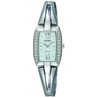 Buy Seiko Ladies Solar Powered Stone Set Bracelet Watch SUP083P9 online