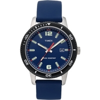 Buy Timex Gents Rubber Strap Blue Watch T2N664D7 online