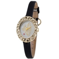 Buy Vivienne Westwood Ladies Rococo Leather Strap Watch VV005CMBK online